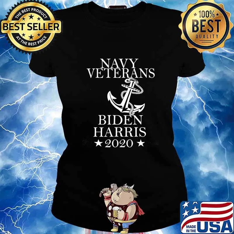 Navy Veterans Vote for Biden Harris 2020 T-Shirt Ladies tee