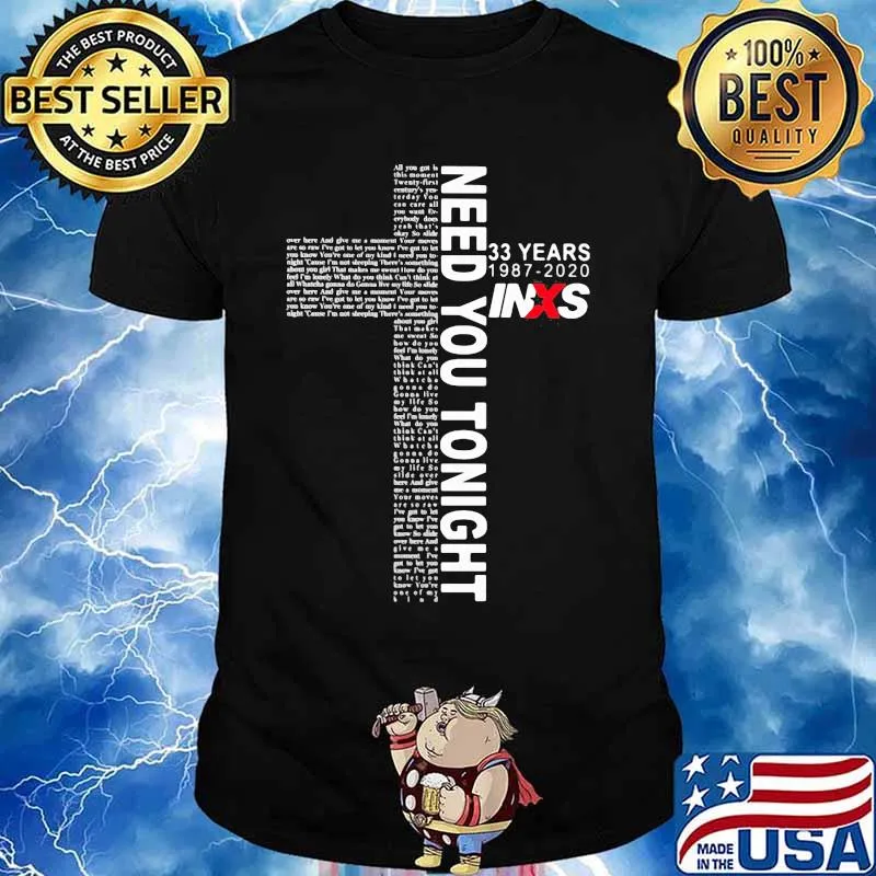 Need you tonight 33 years 1987 2020 inxs shirt