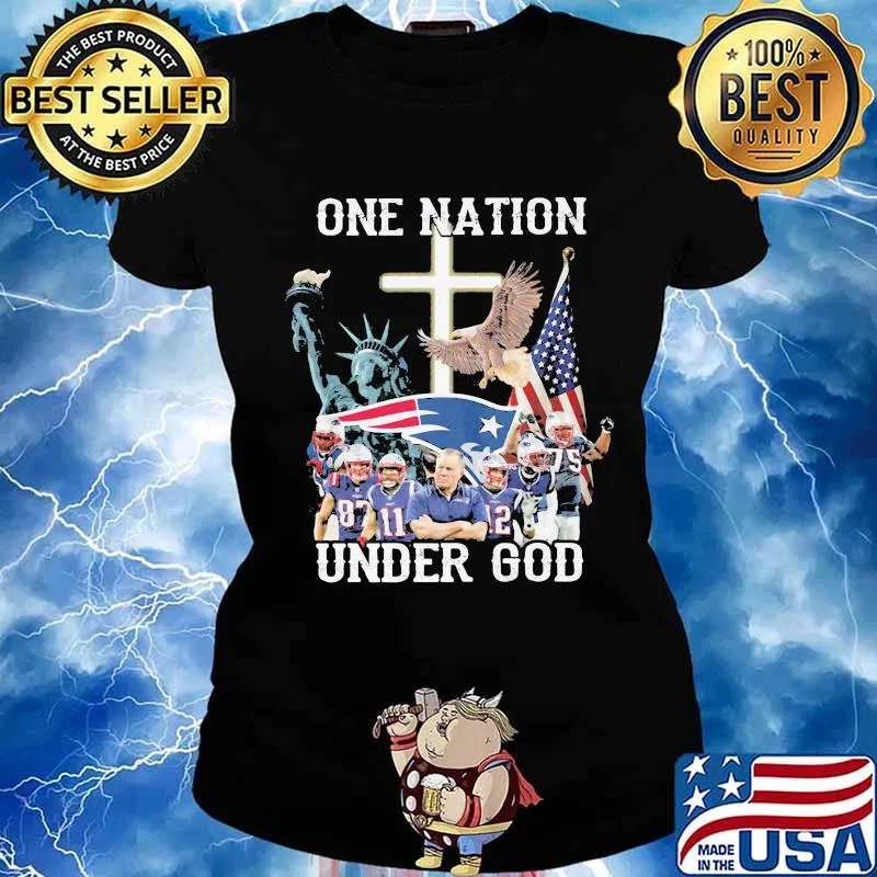 New england patriots one nation under god s Ladies tee