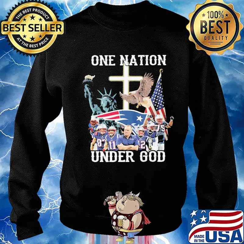 New england patriots one nation under god s Sweater