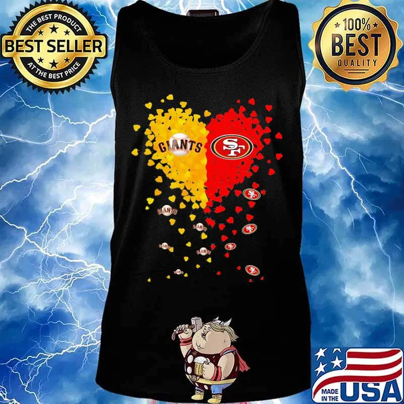 New york giants san francisco 49ers hearts s Tank top