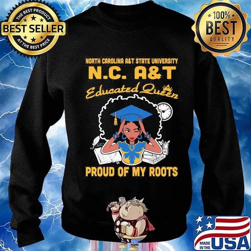 North carolina a&t state university nc educated queen proud of my roots s Sweater