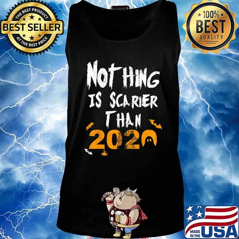 Nothing Scarier Than 2020 Funny Ghost Halloween Costume T-Shirt Tank top