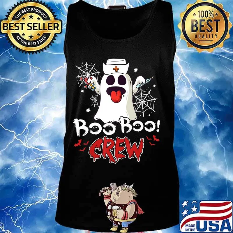 Nurse Boo Boo Crew Funny Ghost Nurse Costume Halloween T-Shirt Tank top