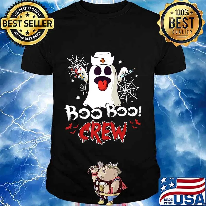 Nurse Boo Boo Crew Funny Ghost Nurse Costume Halloween T-Shirt