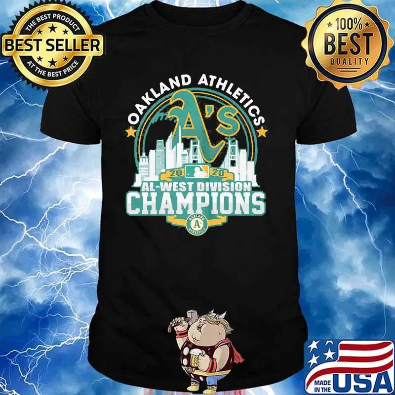 Oakland athletics 2020 al west division champions shirt