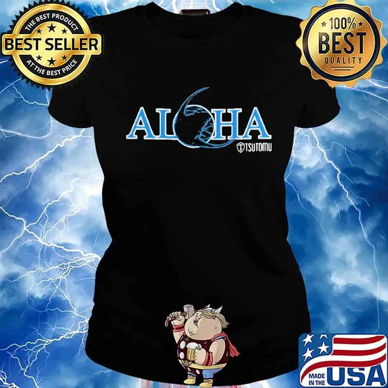 Official aloha tsutomu logo s Ladies tee