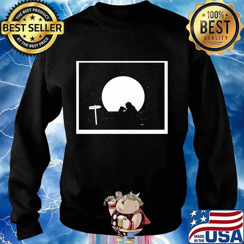 Official aro moon dog woman halloween s Sweater