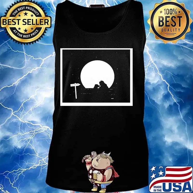 Official aro moon dog woman halloween s Tank top