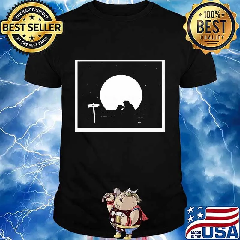 Official aro moon dog woman halloween shirt