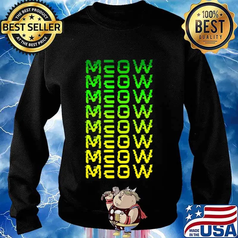 Official Cat meow Sounds T-Shirt Sweater