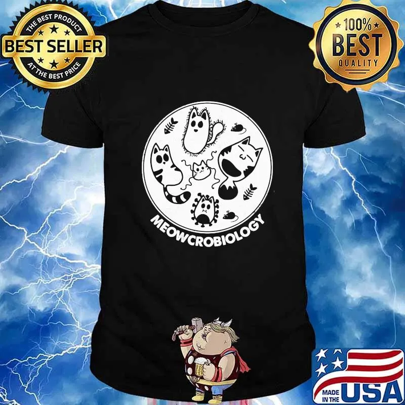 Official Cats Meowcrobiology Happy Halloween Shirt