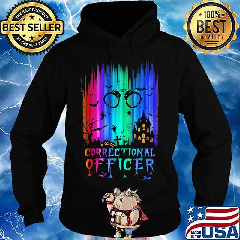 Official correctional officer colors bats pumpkin halloween s Hoodie