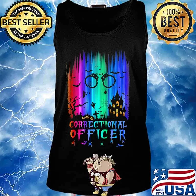 Official correctional officer colors bats pumpkin halloween s Tank top