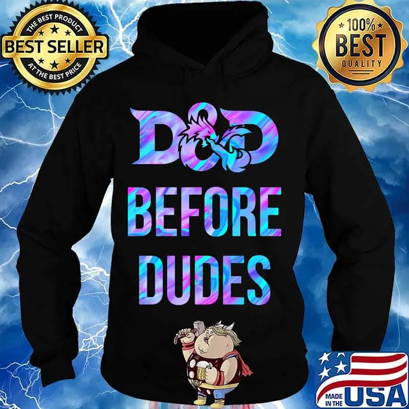 Official d&d before dudes hologram s Hoodie
