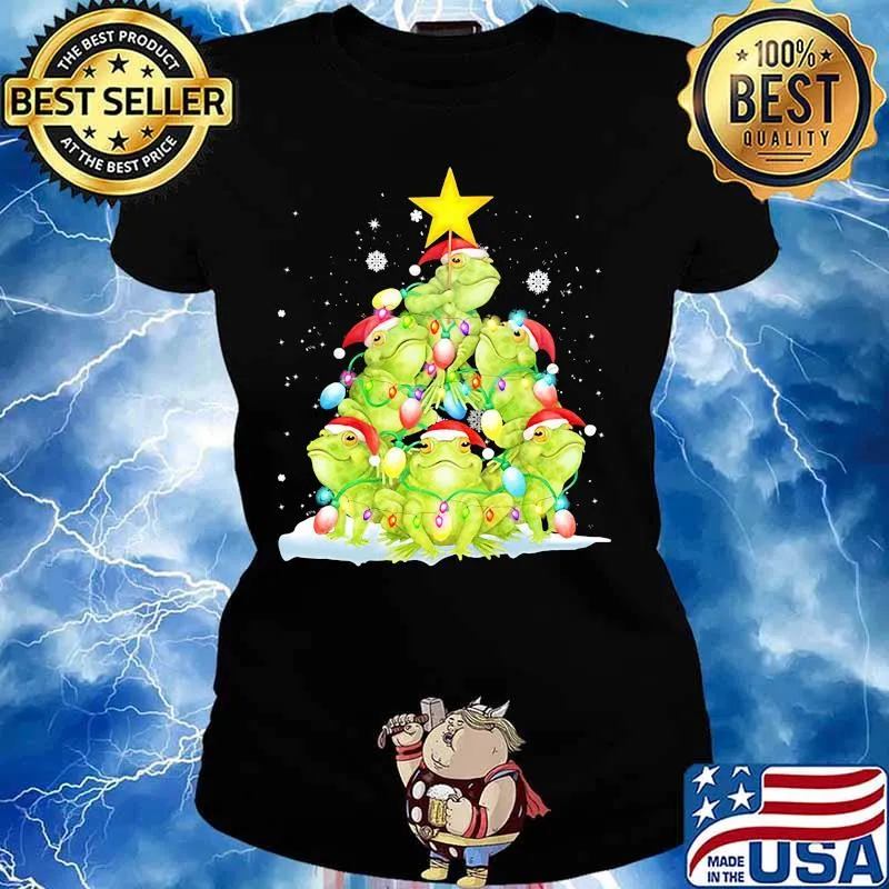 Official Frog Christmas Pine Tree s Ladies tee
