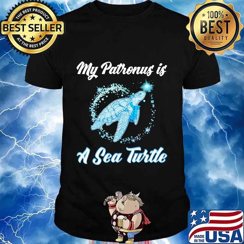 Official my patronus is a sea turtle bling quote shirt