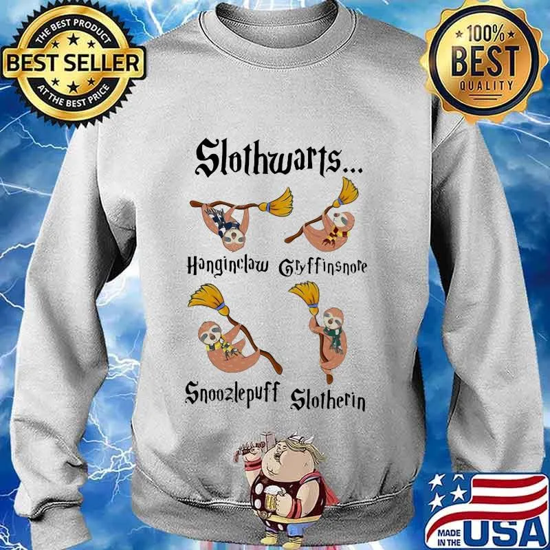 Official slothwarts snoozlepuff slotherin glyffinsnote s Sweater