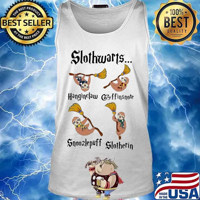 Official slothwarts snoozlepuff slotherin glyffinsnote s Tank top