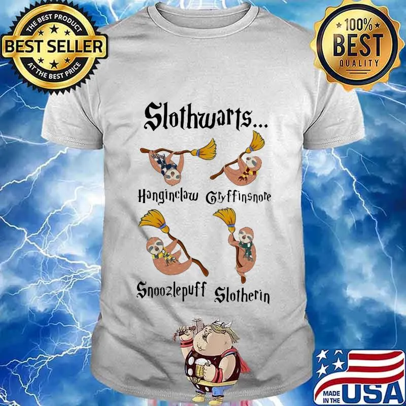 Official slothwarts snoozlepuff slotherin glyffinsnote shirt