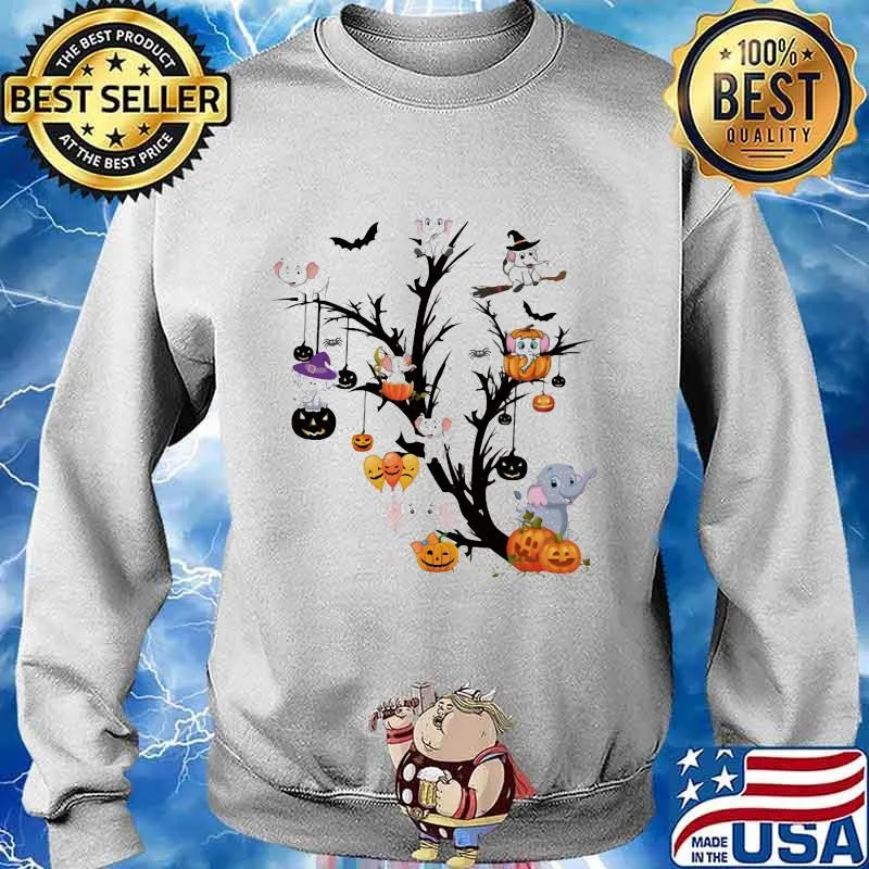 Official sticker funny pumpkin elephant halloween s Sweater