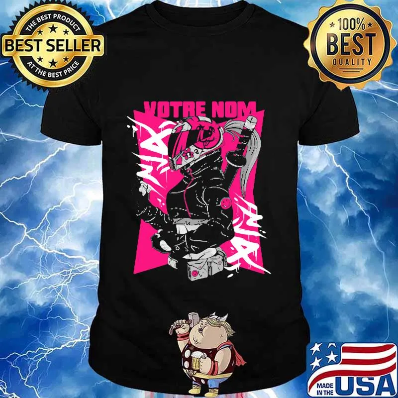 Official votre nom pink color warrior woman shirt