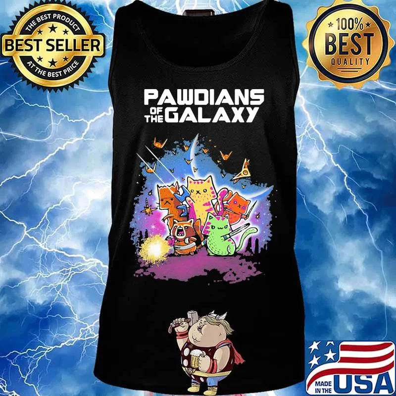 Pawdians of the galaxy cats s Tank top
