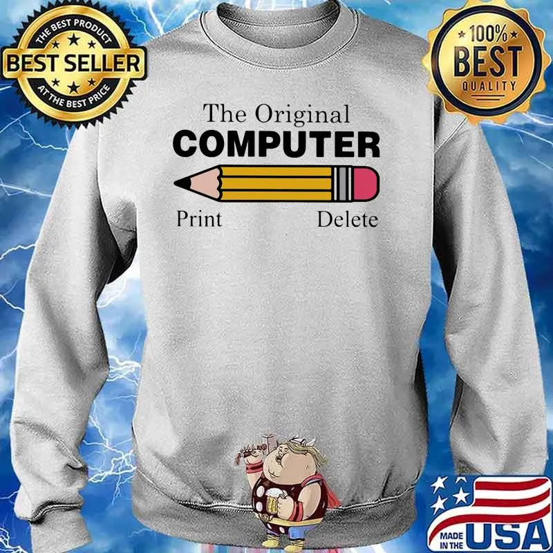 Pencil The original computer Print delete s Sweater
