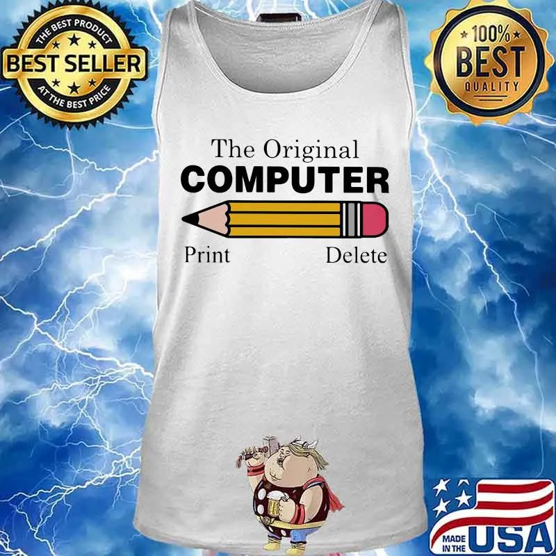 Pencil The original computer Print delete s Tank top