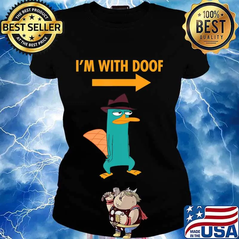 Phineas and Ferb Candace Against the Universe I'm With Doof T-Shirt Ladies tee