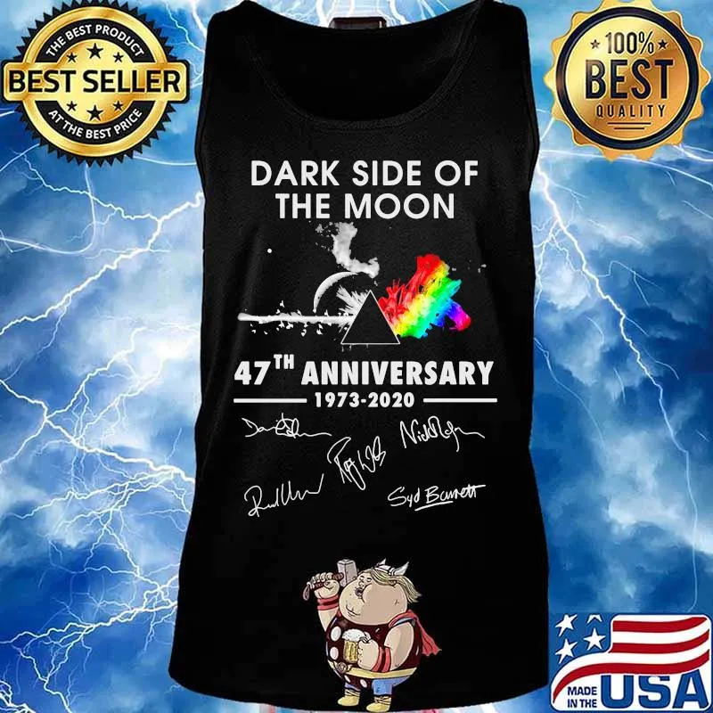 Pink floyd dark side of the moon 47th anniversary 1973 2020 signatures s Tank top
