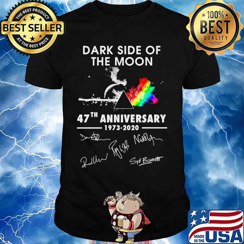 Pink floyd dark side of the moon 47th anniversary 1973 2020 signatures shirt