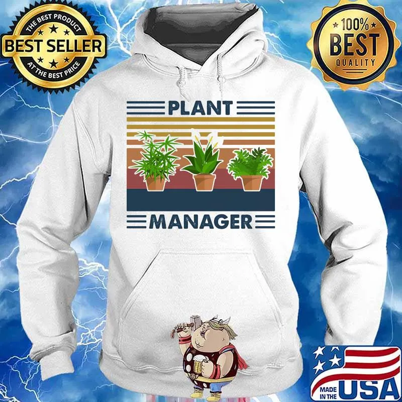 Plant manager vintage retro s Hoodie