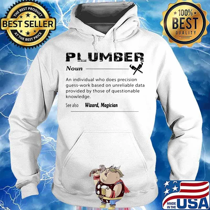Plumber noun see also wizard magician s Hoodie