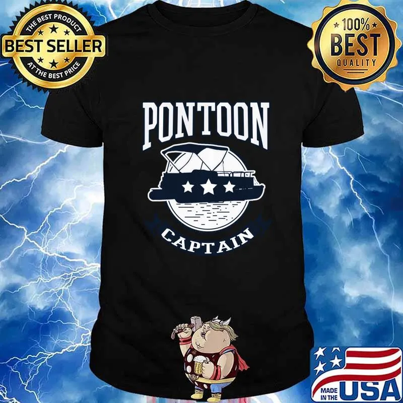 Pontoon Captain Boat Long Sleeve T-Shirt