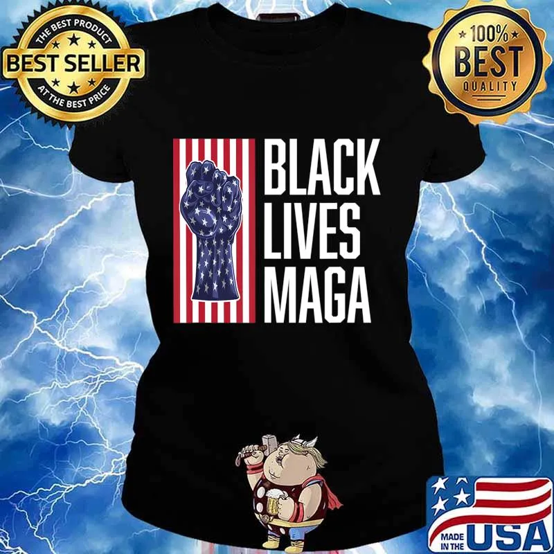 Pro-Trump Black Lives MAGA T-Shirt Ladies tee
