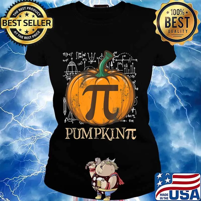 Pumpkin Pi Halloween T-Shirt Ladies tee