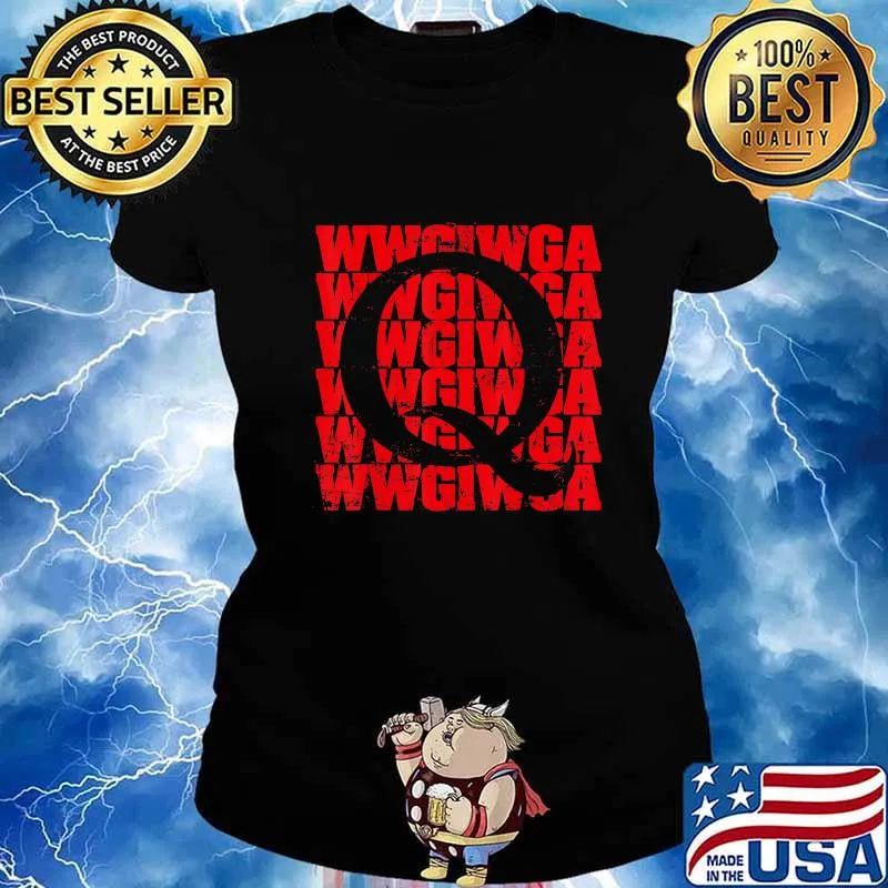 Q Where We Go One We Go All T-Shirt Ladies tee