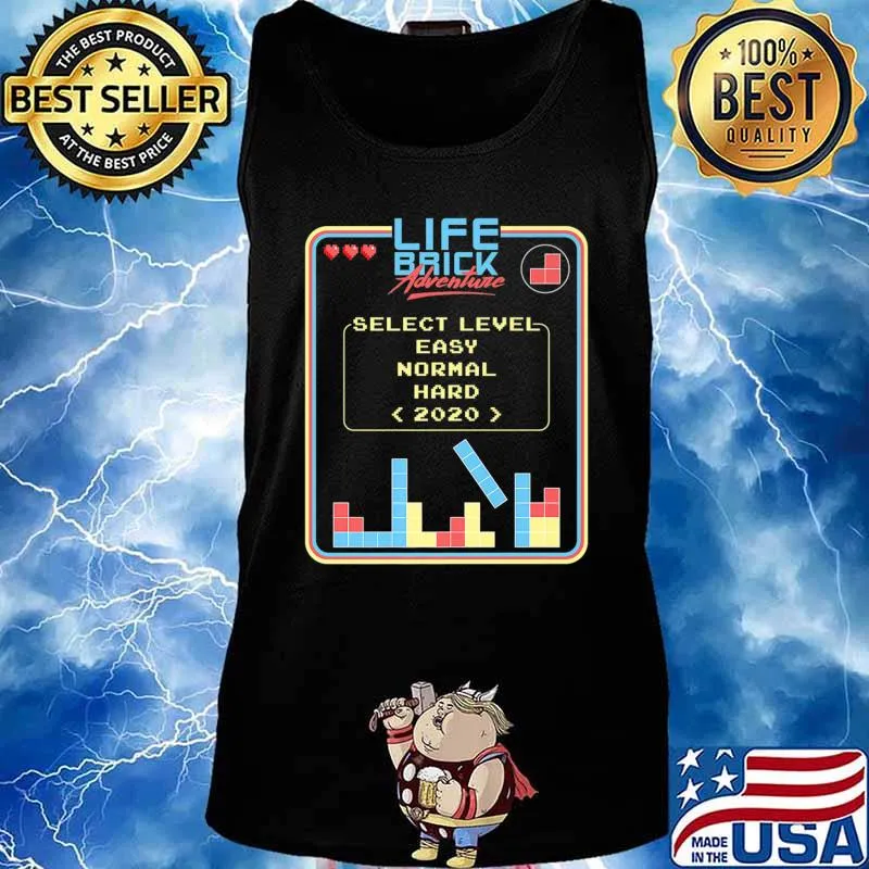 Retro Video Game Mode Easy Normal Hard 2020 Gift for Gamer Premium T-Shirt Tank top