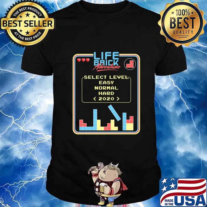 Retro Video Game Mode Easy Normal Hard 2020 Gift for Gamer Premium T-Shirt