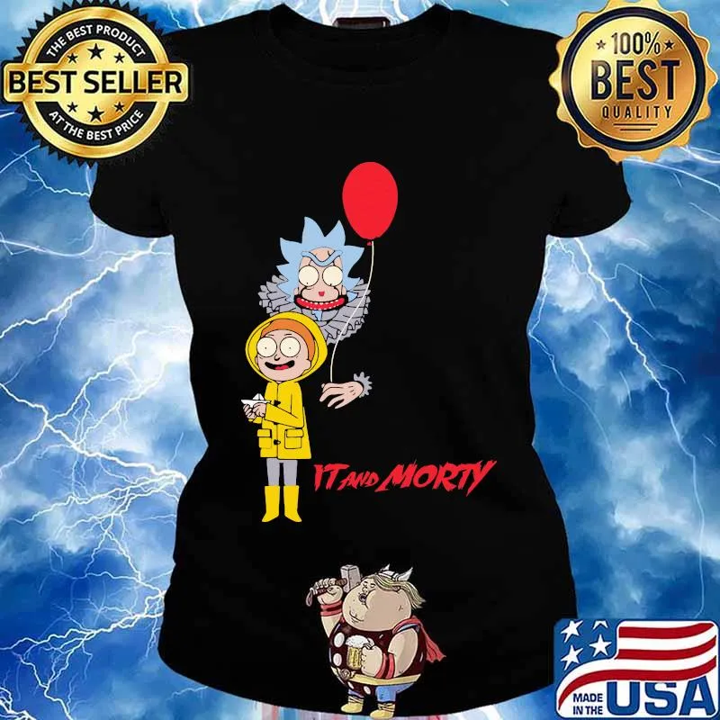 Rick and morty it and morty halloween s Ladies tee