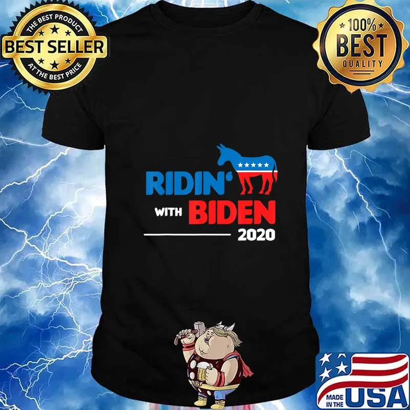 Ridin With Biden USA President Voting 2020 Joe Biden Gift T-Shirt
