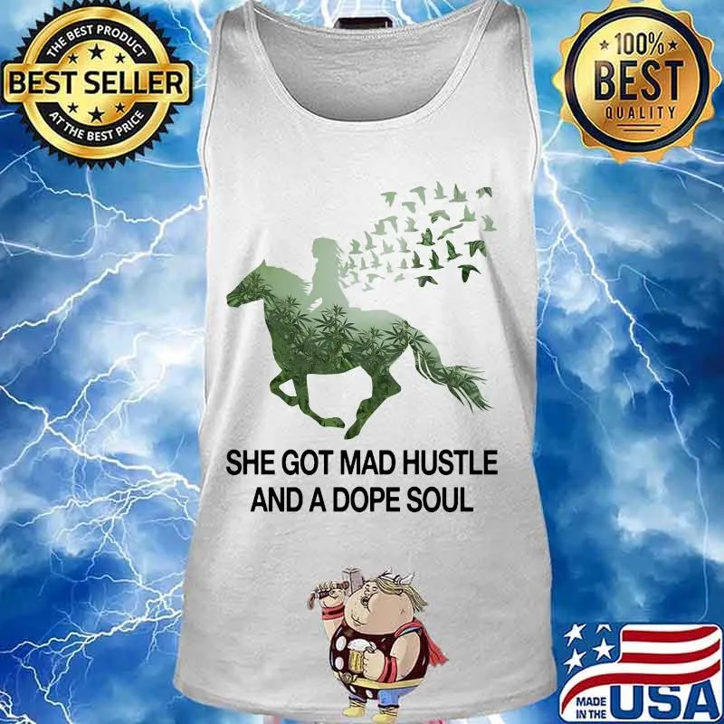Riding horse she got mad hustle and a dope soul s Tank top