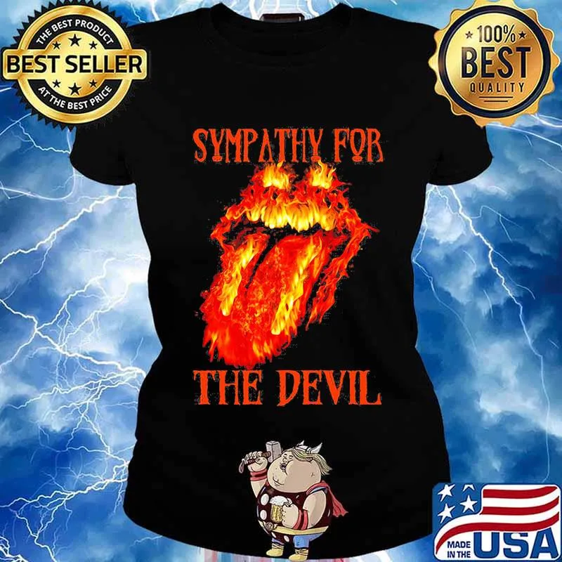 Rolling stone sympathy for the devil fire s Ladies tee