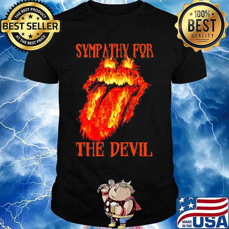 Rolling stone sympathy for the devil fire shirt