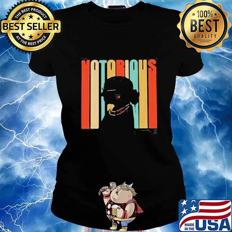 Ruth bader ginsburg notorious vintage retro s Ladies tee