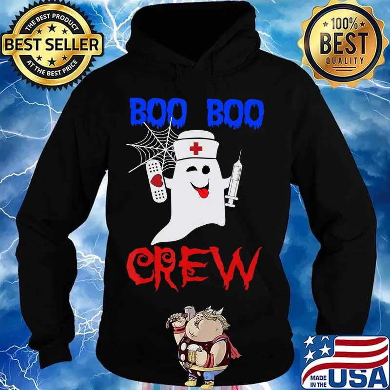 scary Halloween Boo Crew Nurse Ghost for Nursing T-Shirt Hoodie