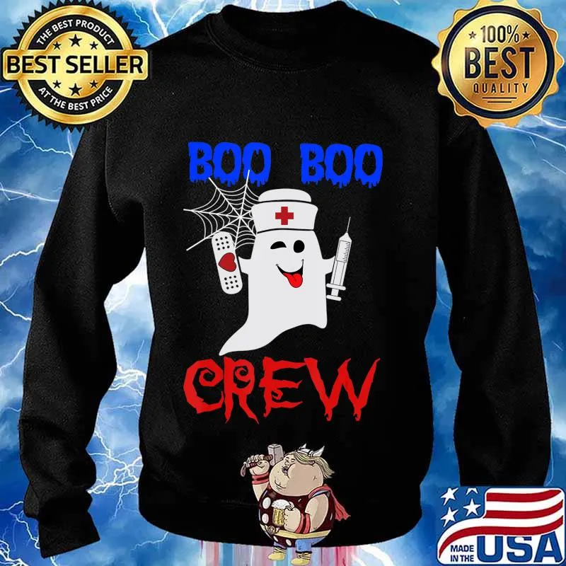 scary Halloween Boo Crew Nurse Ghost for Nursing T-Shirt Sweater