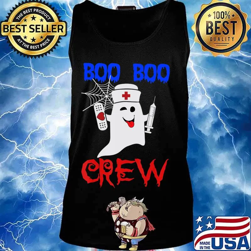 scary Halloween Boo Crew Nurse Ghost for Nursing T-Shirt Tank top
