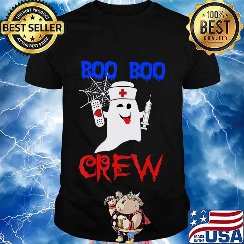 scary Halloween Boo Crew Nurse Ghost for Nursing T-Shirt